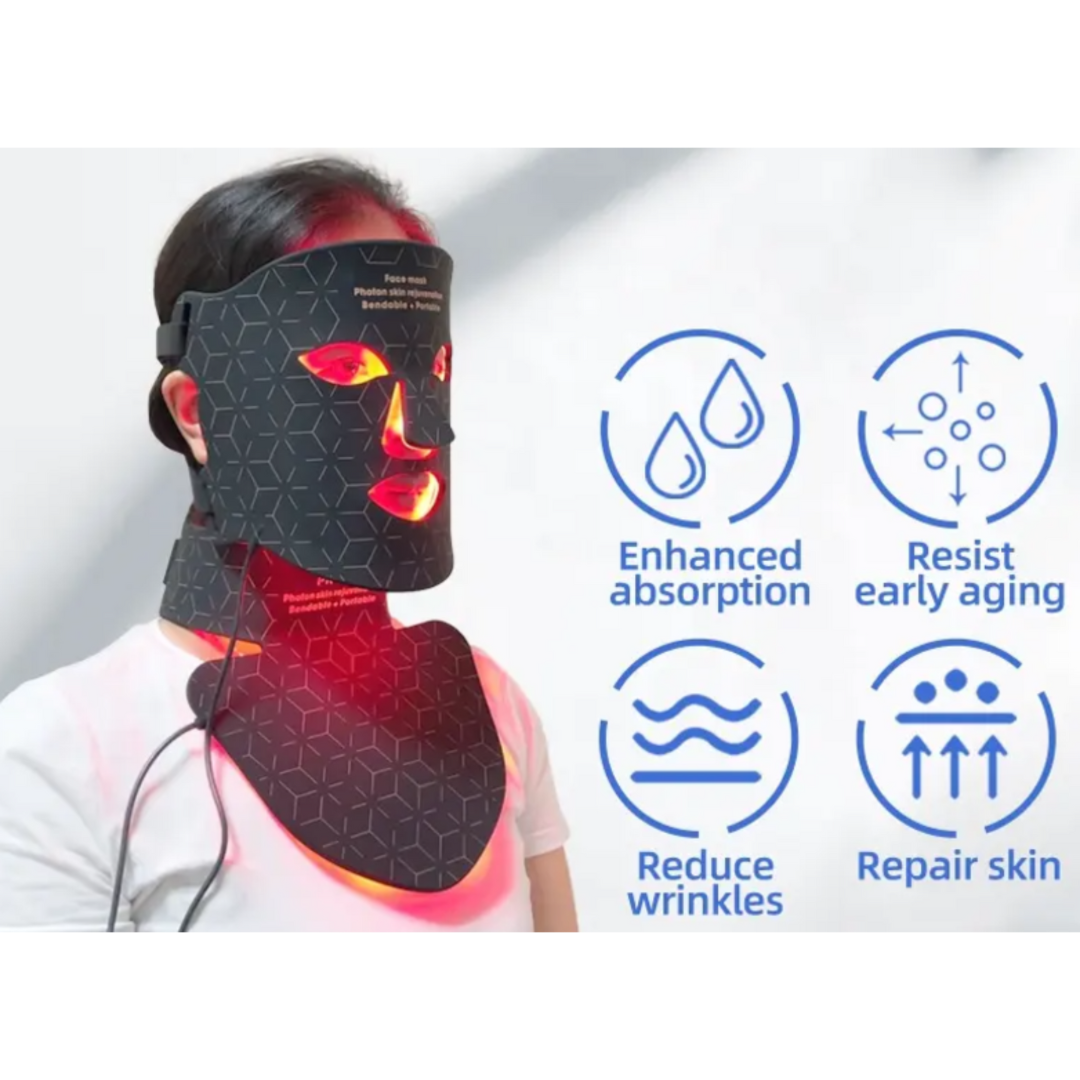 LUXREND FlexiGlow LED Face & Neck Therapy Mask