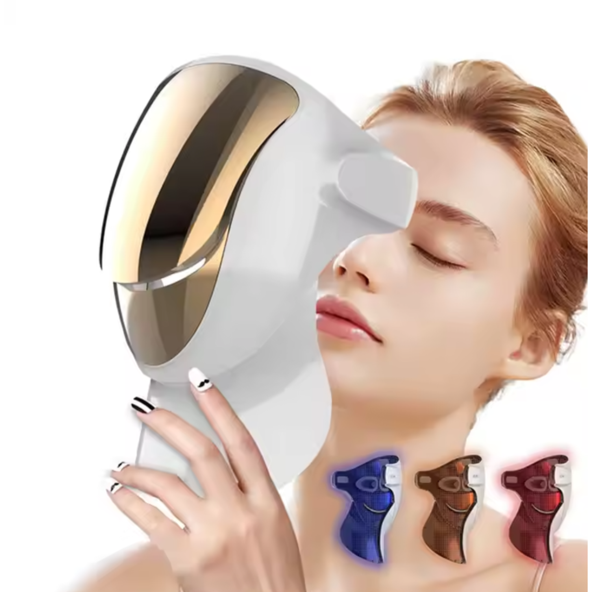 NEVONA Royale Gold LED Facial Shield